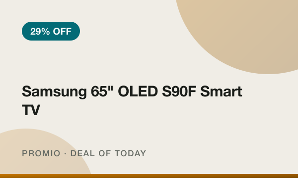 Samsung 65" OLED S90F Smart TV