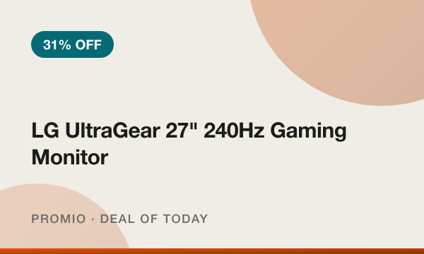 LG UltraGear 27" 240Hz Gaming Monitor